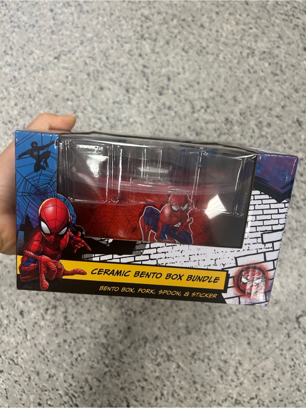 Limited edition marvel Spiderman Ceramic Bento Box Bundle